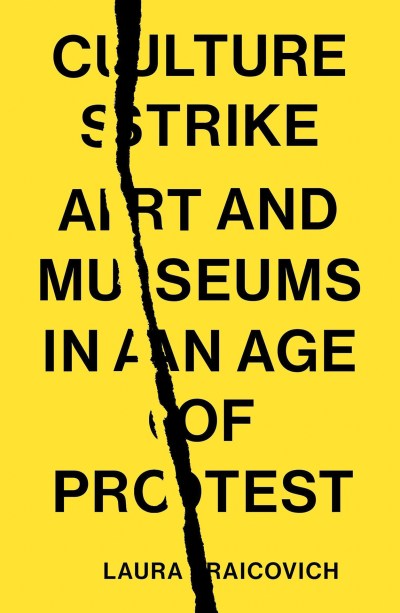 A yellow book cover with an image of a rip down the middle. The title and author are written in a bold black font.